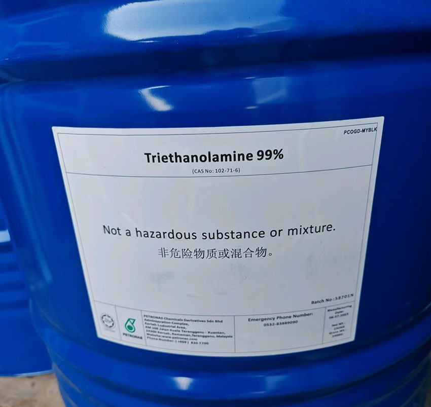 馬石油三乙醇胺，陶氏三乙醇胺Triethanolamine 99%的性質及化學用途